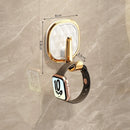 Gold and white oval wall hook with dimension labels (6cm width, 6.8cm height, 3.